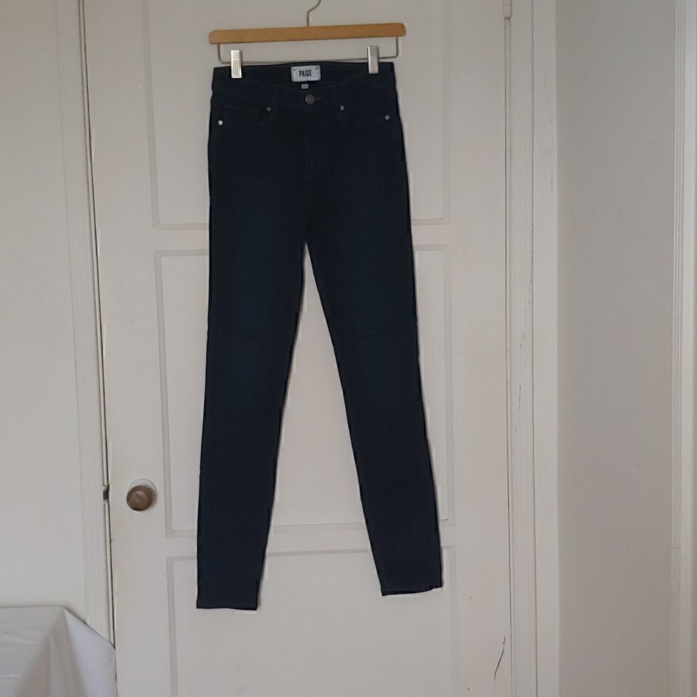PAIGE Women's Hoxton Ultra Skinny High Rise Jeans Dark Wash Size 26